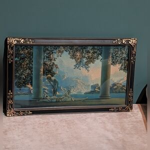 Antique(1922)MAXFIELD PARRISH ~DAYBREAK~Period Framed Color Lithograph Print